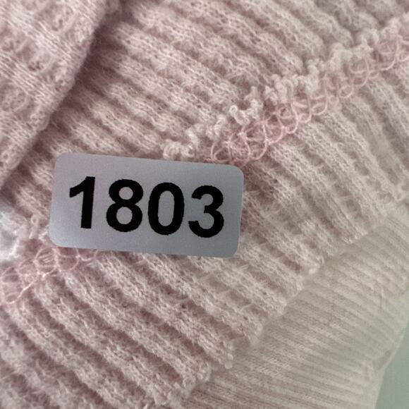 We The Free Shirt Womens XS Pink Waffle Boxy Boho Peasant Thermal Off Shoulder - Picture 13 of 13